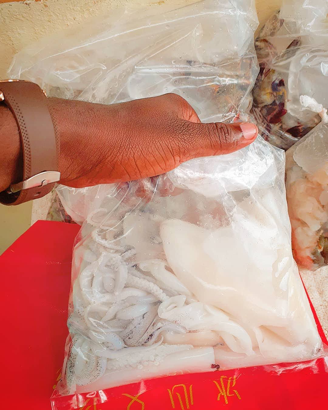 Ngisi (Calamari) Squid - Mombasa Fish Market